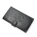 Chanel CC Timeless French Purse Wallet Black Caviar Leather