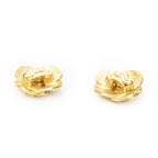 Chanel CC Clover Dangle Clip on Earrings Gold Plated — view 2