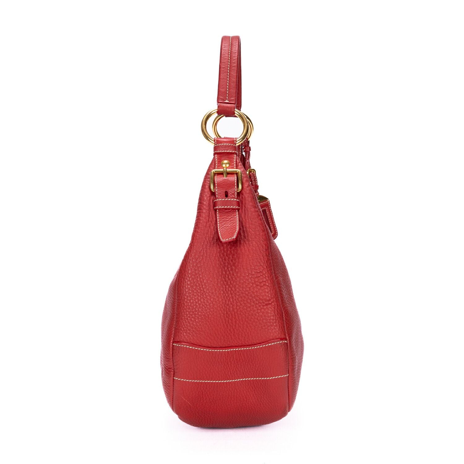 Prada Hobo Red Vitello Daino — view 4