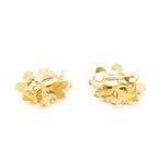 Chanel CC Logo Clip Type Earrings Gold Plated — view 2