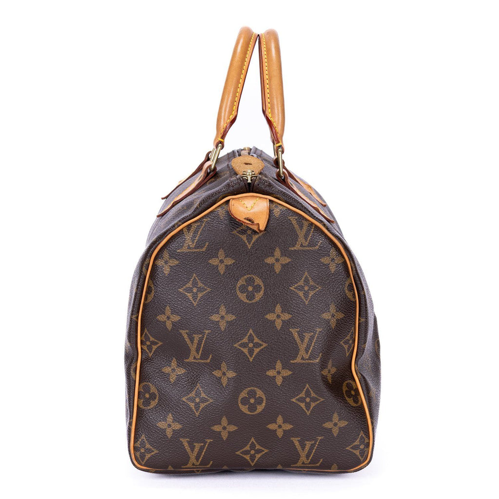 Louis Vuitton Speedy Brown Monogram Canvas Handbag — view 3