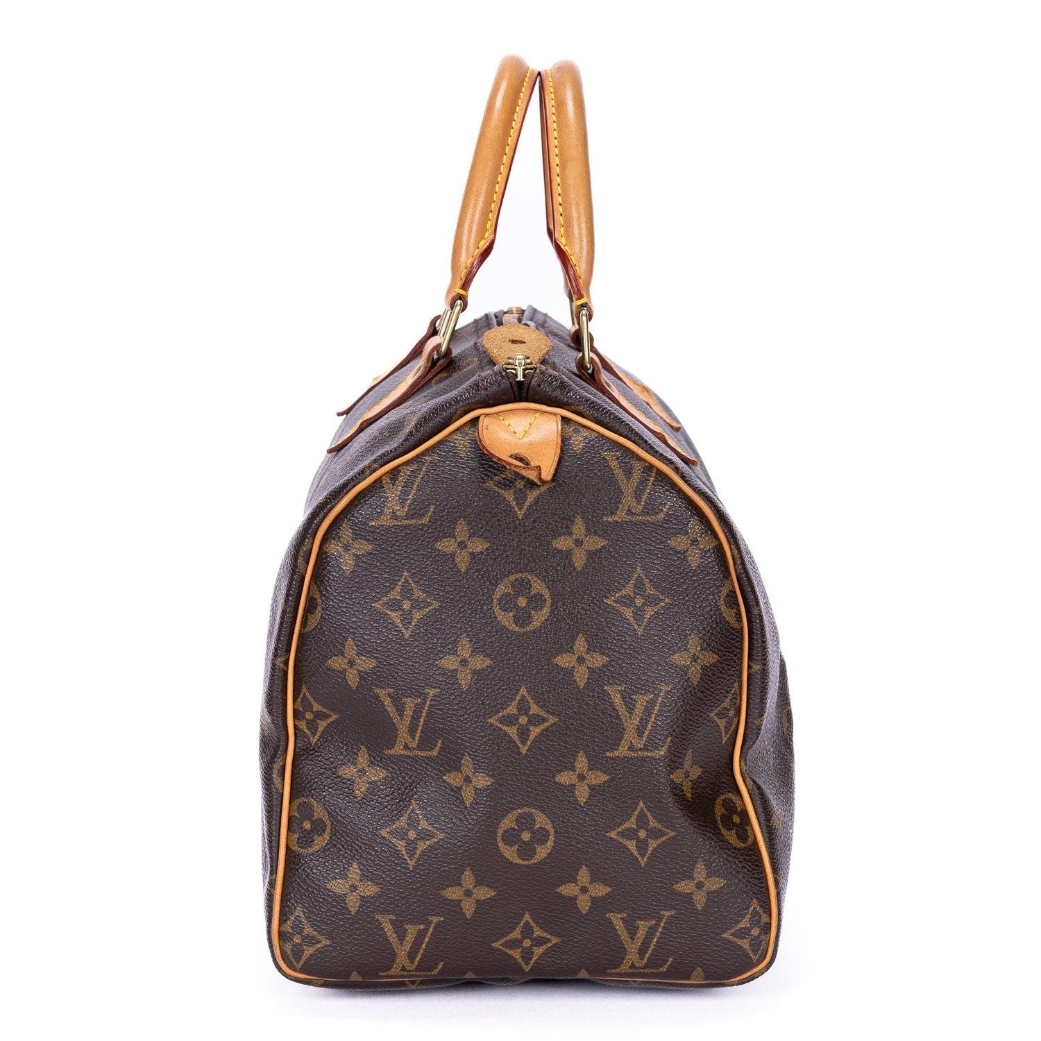 Louis Vuitton Speedy Brown Monogram Canvas Handbag — view 3
