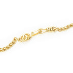 Chanel CC Logo Clover Pendant Chain Necklace Gold Plated — view 4