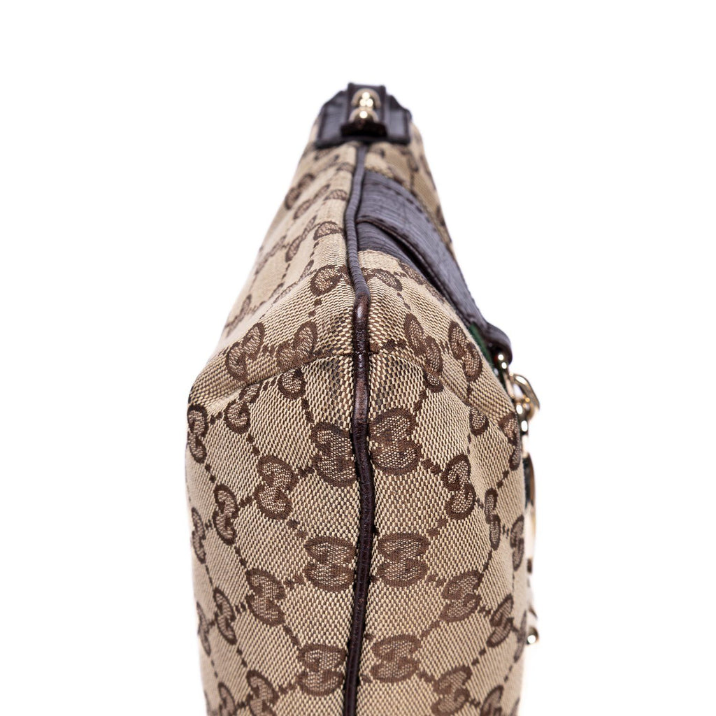 Gucci Horsebit Hasler Crossbody Beige Brown Monogram Canvas — view 8