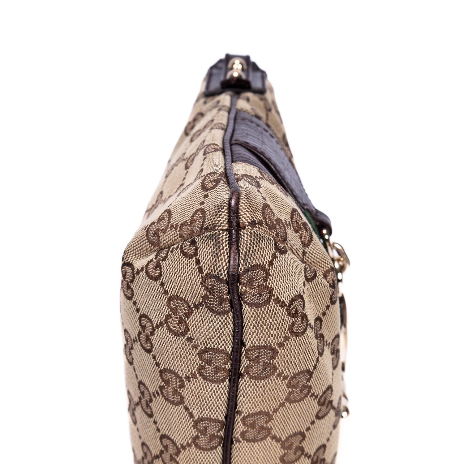 Gucci Horsebit Hasler Crossbody Beige Brown Monogram Canvas — view 8