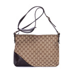 Gucci Horsebit Hasler Crossbody Beige Brown Monogram Canvas — view 5