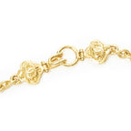 Chanel CC Logo Clover Pendant Chain Necklace Gold Plated — view 4