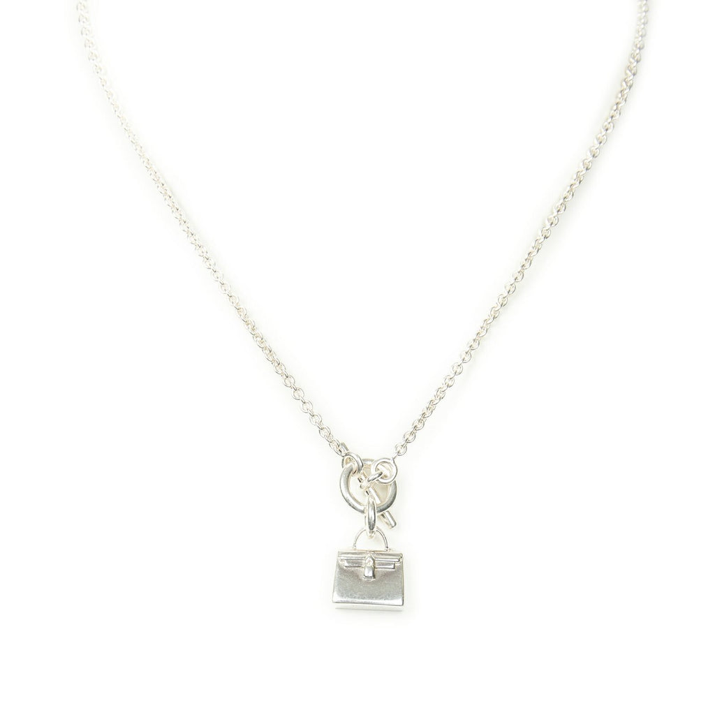 Hermes Amullets Kelly Pendant Silver Plated