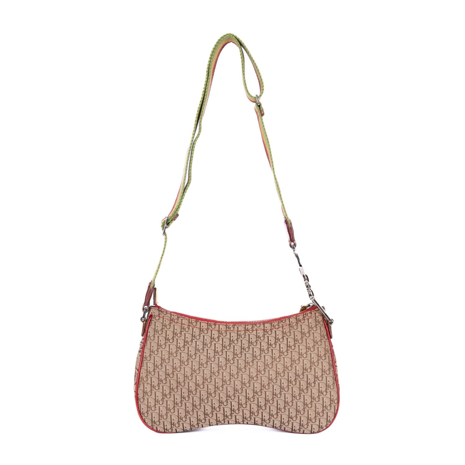 Dior Rasta Trotter Double Saddle Bag Beige Yellow Oblique Jacquard Canvas — view 5