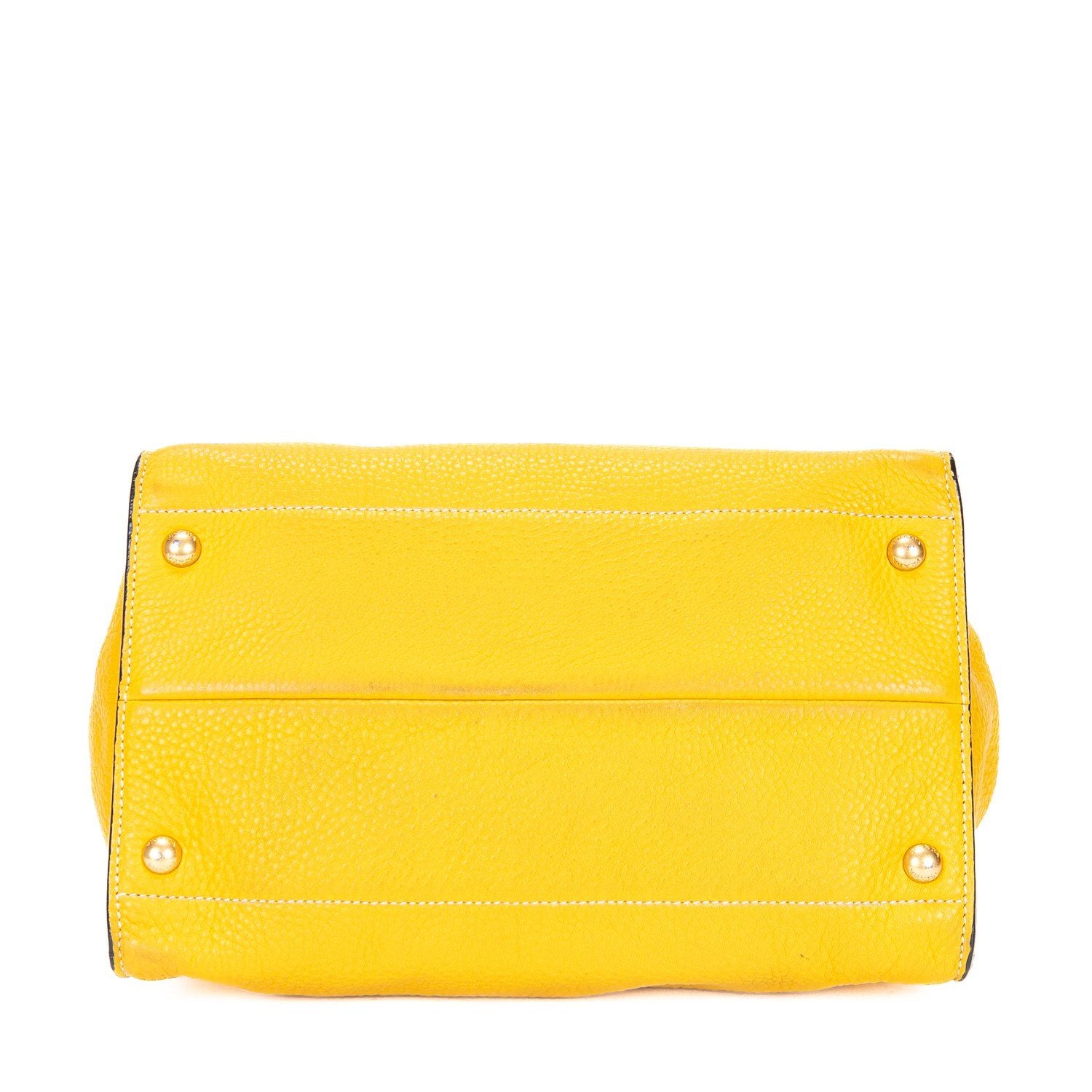 Prada Cabas Tote Yellow Vitello Daino — view 6