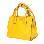 Prada Cabas Tote Yellow Vitello Daino — view 2