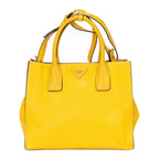 Prada Cabas Tote Yellow Vitello Daino