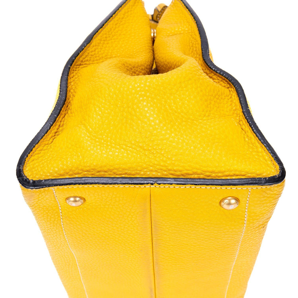 Prada Cabas Tote Yellow Vitello Daino — view 7