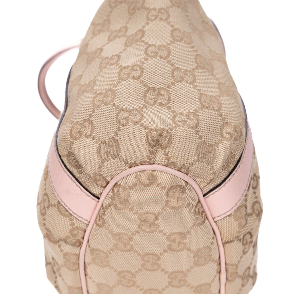 Gucci Abbey D-Sling Beige Pink Monogram Canvas Handbag — view 7