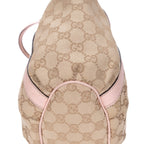 Gucci Abbey D-Sling Beige Pink Monogram Canvas Handbag — view 7