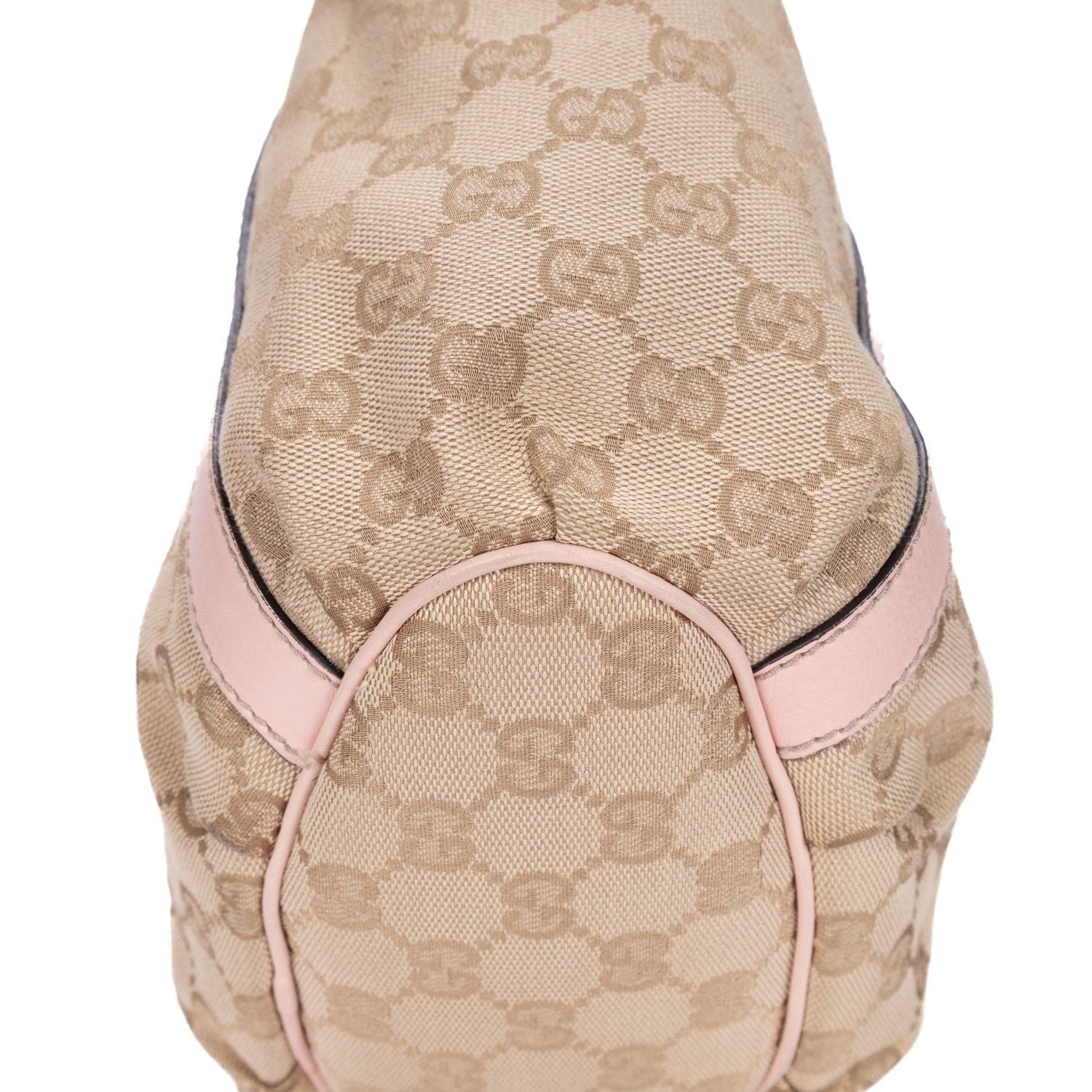 Gucci Abbey D-Sling Beige Pink Monogram Canvas Handbag — view 8