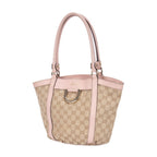 Gucci Abbey D-Sling Beige Pink Monogram Canvas Handbag — view 2