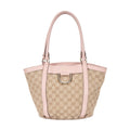 Gucci Abbey D-Sling Beige Pink Monogram Canvas Handbag