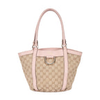 Gucci Abbey D-Sling Beige Pink Monogram Canvas Handbag