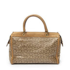 Celine Vintage Carriage Bowler Beige C Coated Canvasb Shoulder — view 5