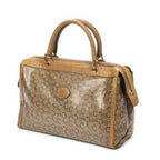 Celine Vintage Carriage Bowler Beige C Coated Canvasb Shoulder — view 2
