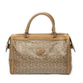 Celine Vintage Carriage Bowler Beige C Coated Canvasb Shoulder