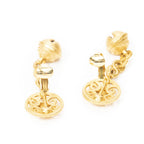 Chanel CC Bell Dangle Clip on Earrings Gold Plated — view 3