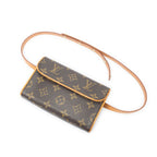 Louis Vuitton Pochette Florentine Brown Monogram Canvas Handbag