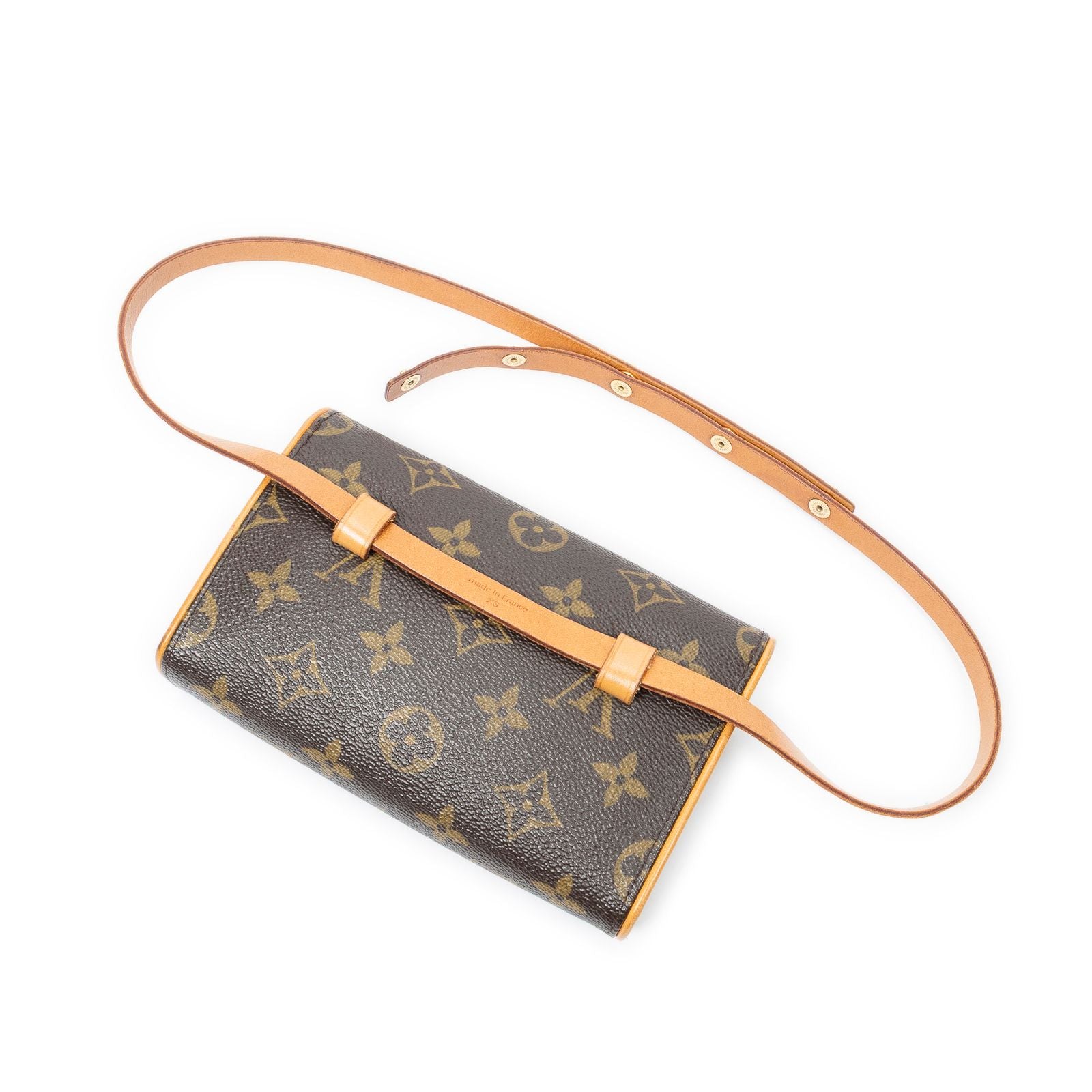 Louis Vuitton Pochette Florentine Brown Monogram Canvas Handbag — view 2