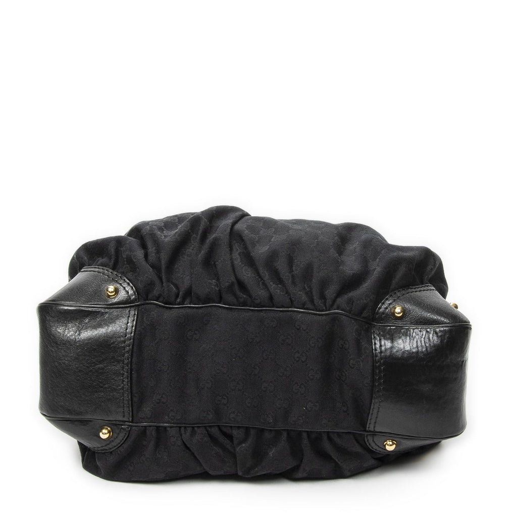 Gucci Large Jackie Hobo Black GG Canvas — view 6