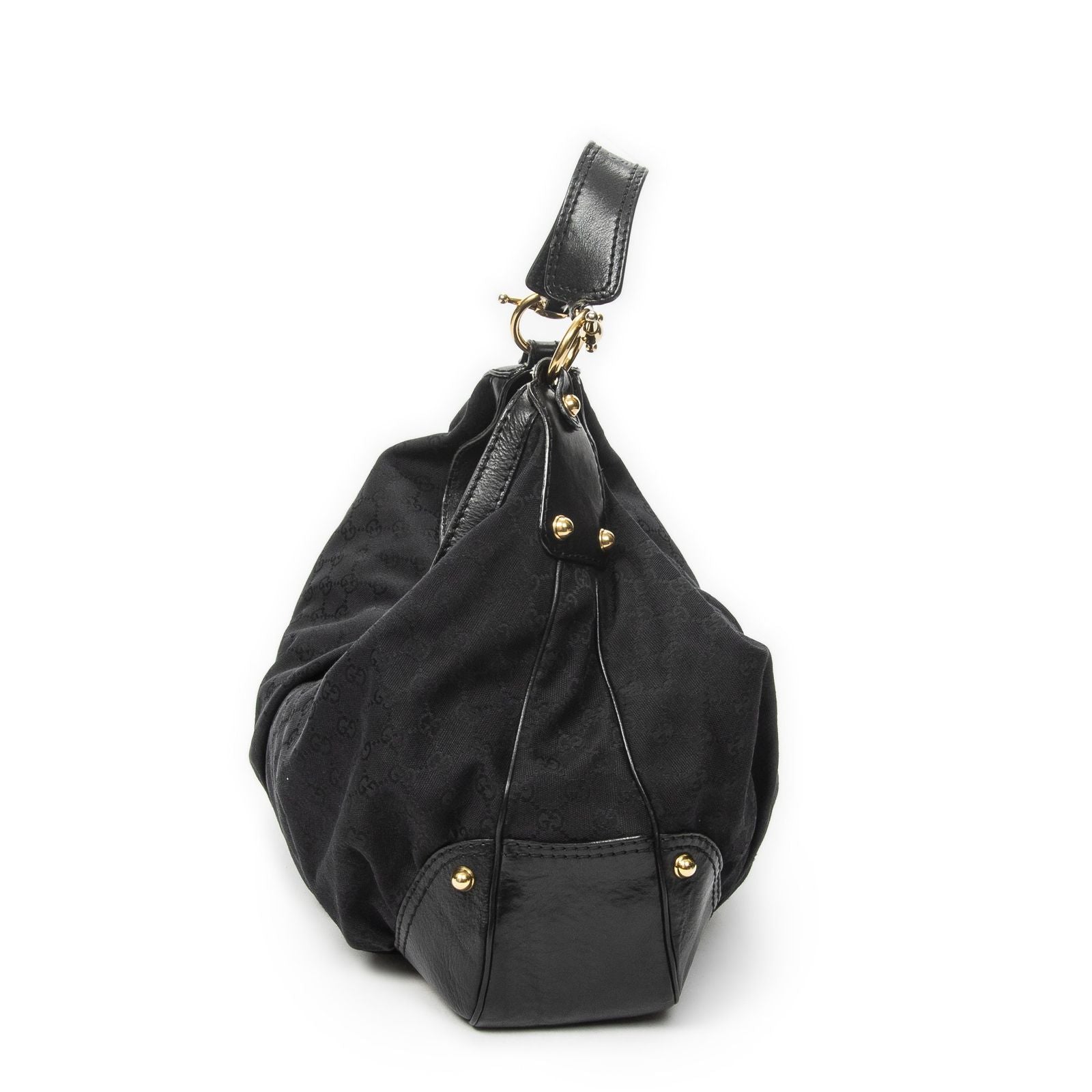 Gucci Large Jackie Hobo Black GG Canvas — view 4