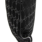 Gucci Half Moon Hobo Black GG Suede Leather — view 8