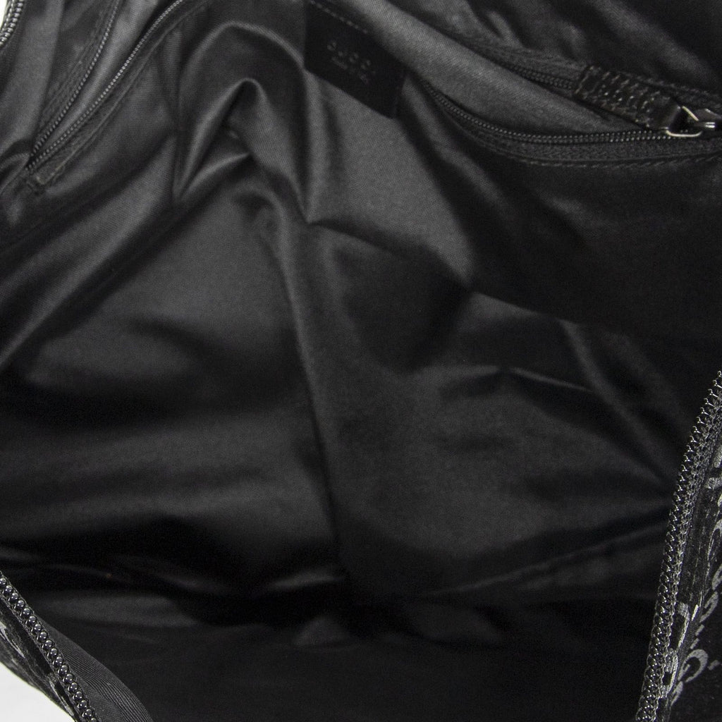 Gucci Half Moon Hobo Black GG Suede Leather — view 9