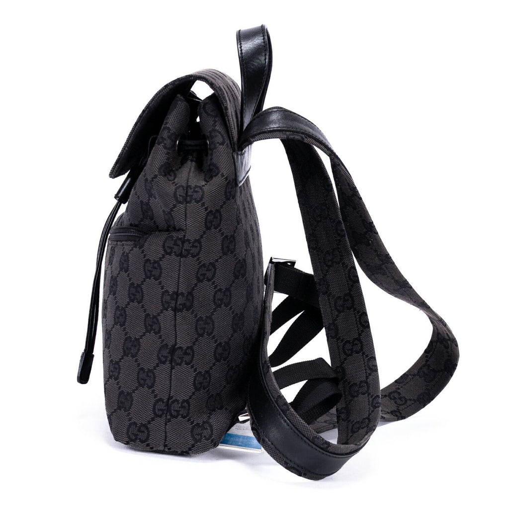 Gucci Front Pocket Backpack Black Monogram Canvas — view 3
