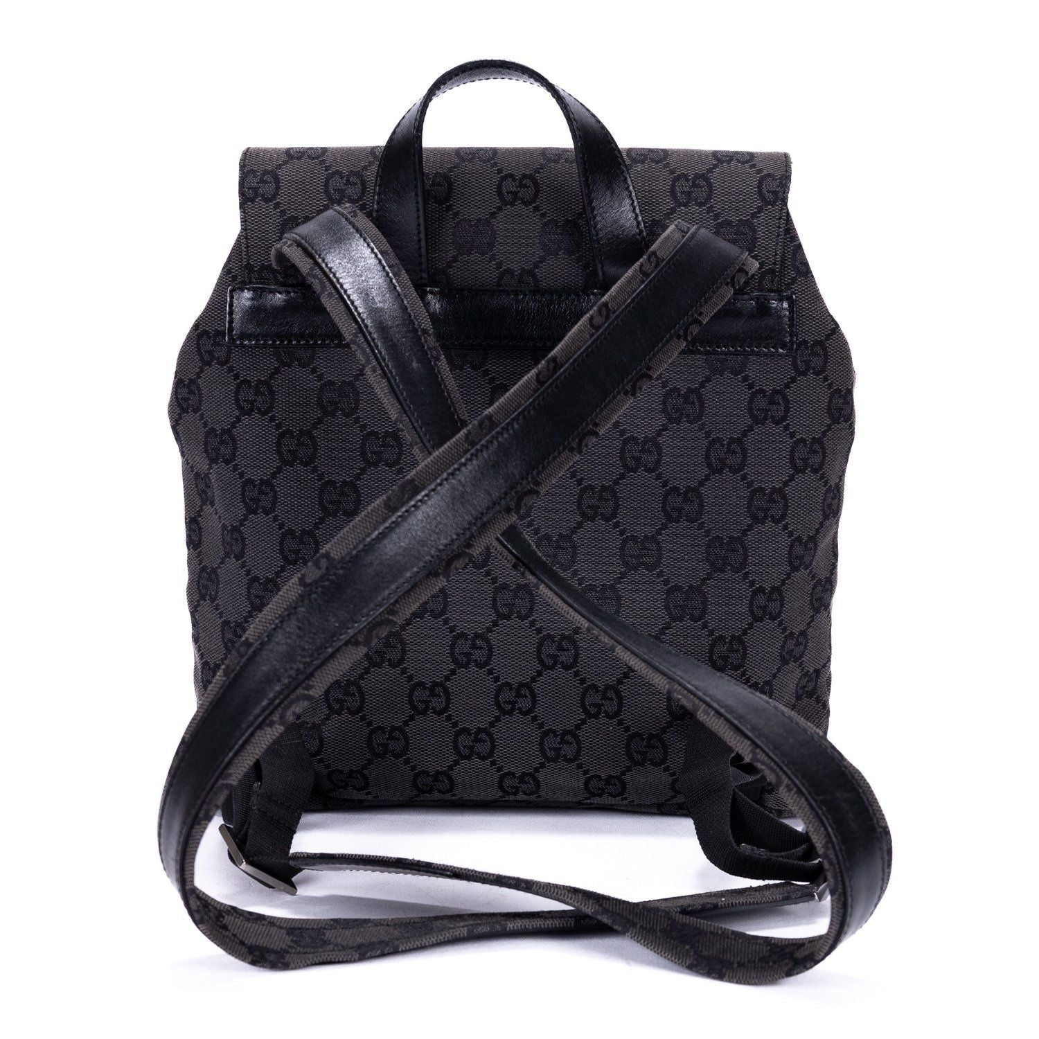 Gucci Front Pocket Backpack Black Monogram Canvas — view 5
