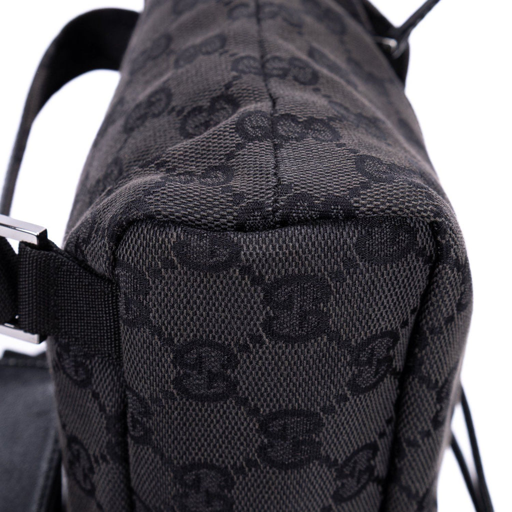 Gucci Front Pocket Backpack Black Monogram Canvas — view 8