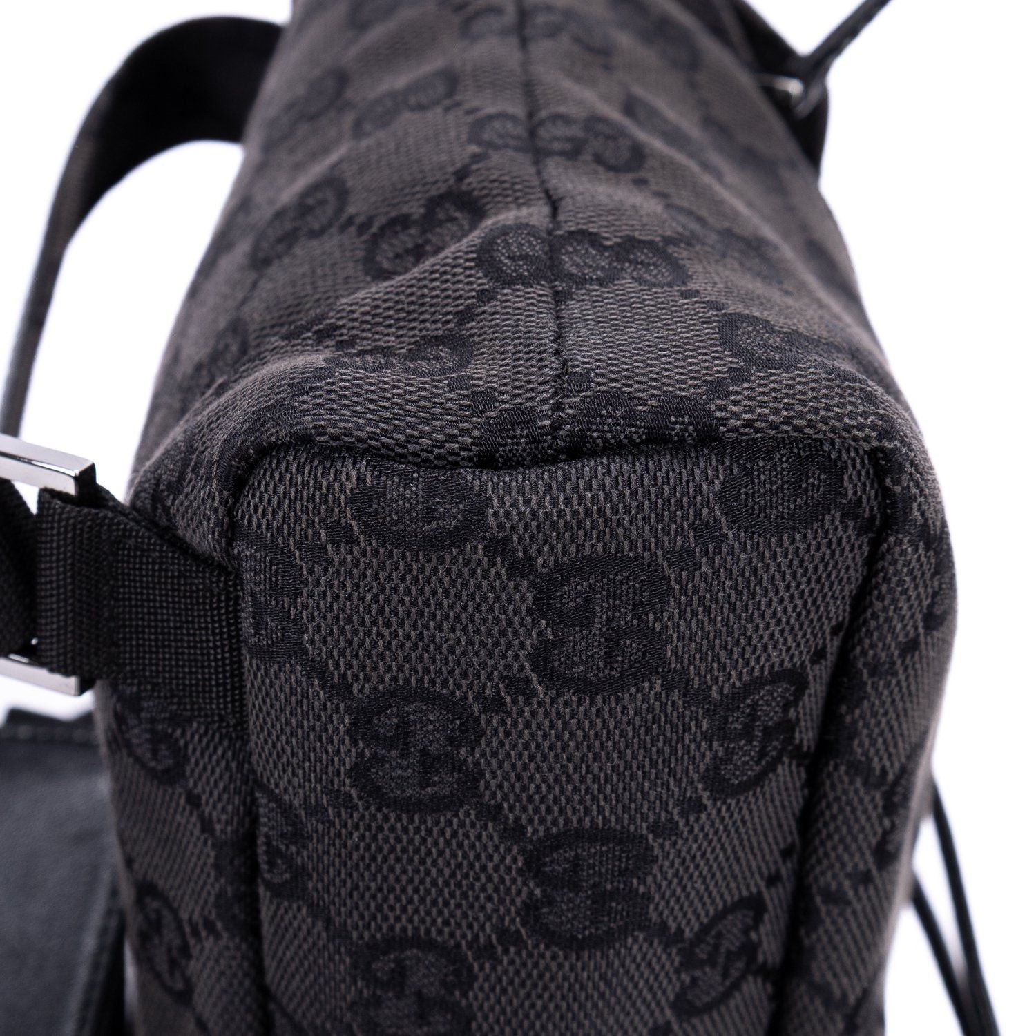 Gucci Front Pocket Backpack Black Monogram Canvas — view 8