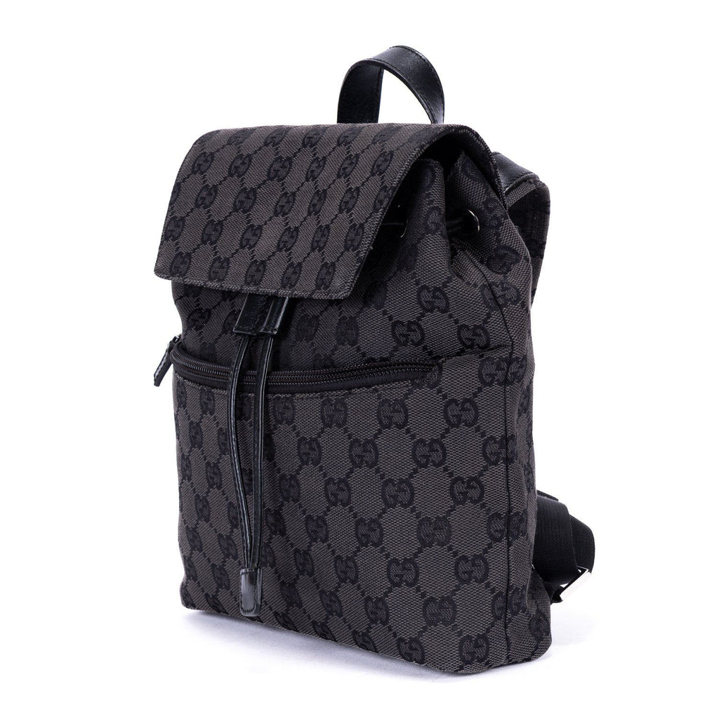 Gucci Front Pocket Backpack Black Monogram Canvas — view 2