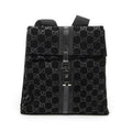 Gucci Jackie Backpack Black GG Suede Leather