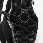 Gucci Jackie Backpack Black GG Suede Leather — view 7