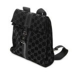 Gucci Jackie Backpack Black GG Suede Leather — view 2