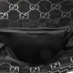 Gucci Jackie Backpack Black GG Suede Leather — view 9
