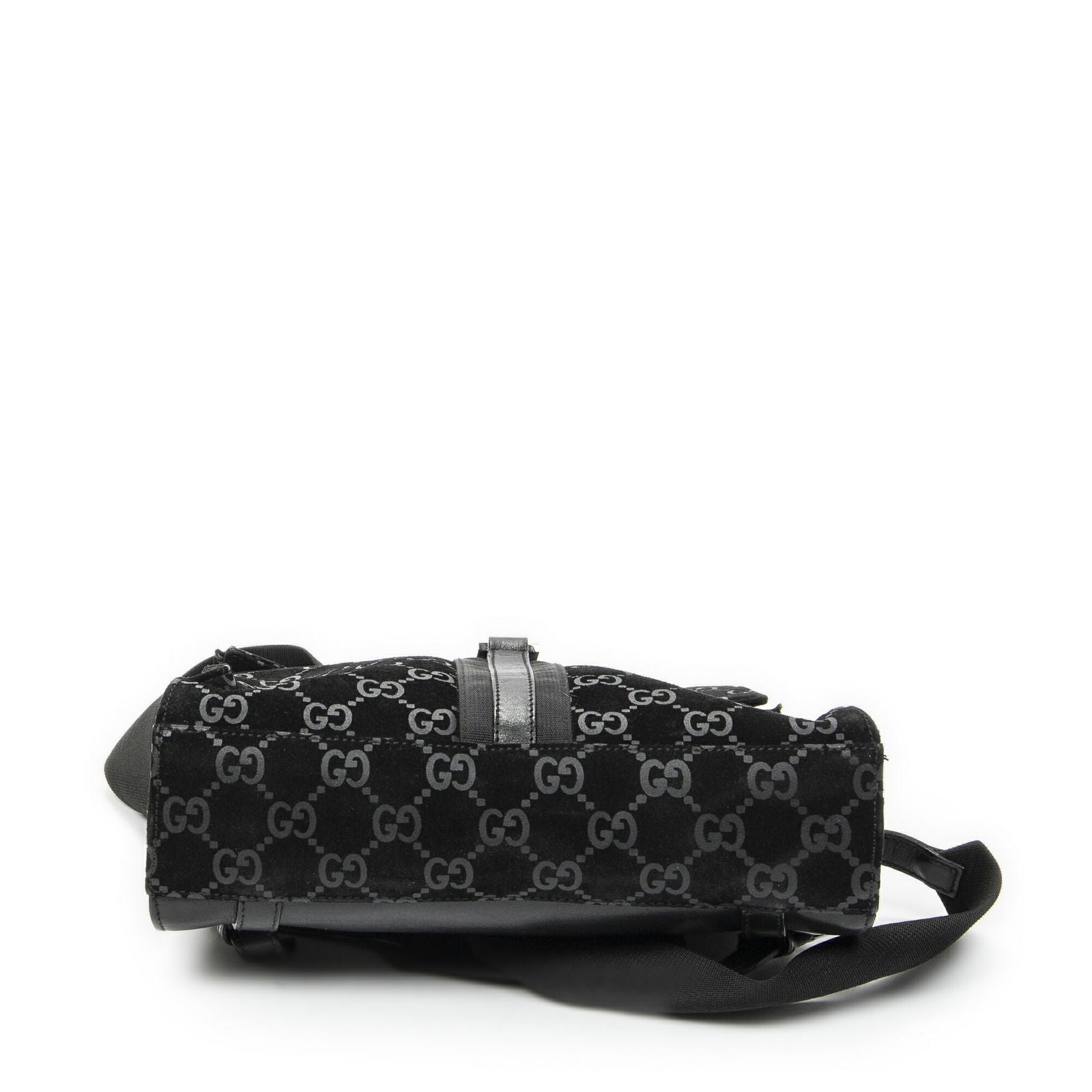 Gucci Jackie Backpack Black GG Suede Leather — view 6