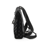 Gucci Jackie Backpack Black GG Suede Leather — view 3