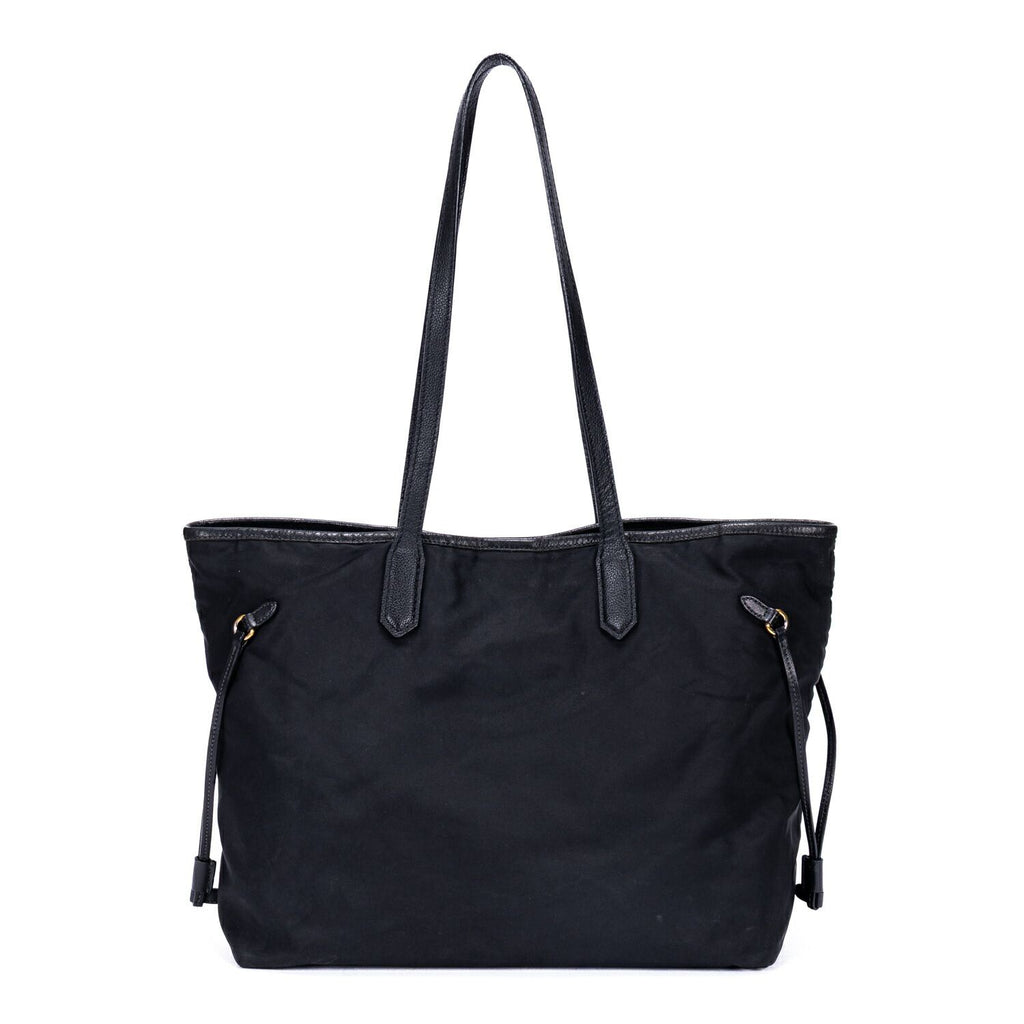 Prada Shopping Tote Black Nylon Canvas — view 5