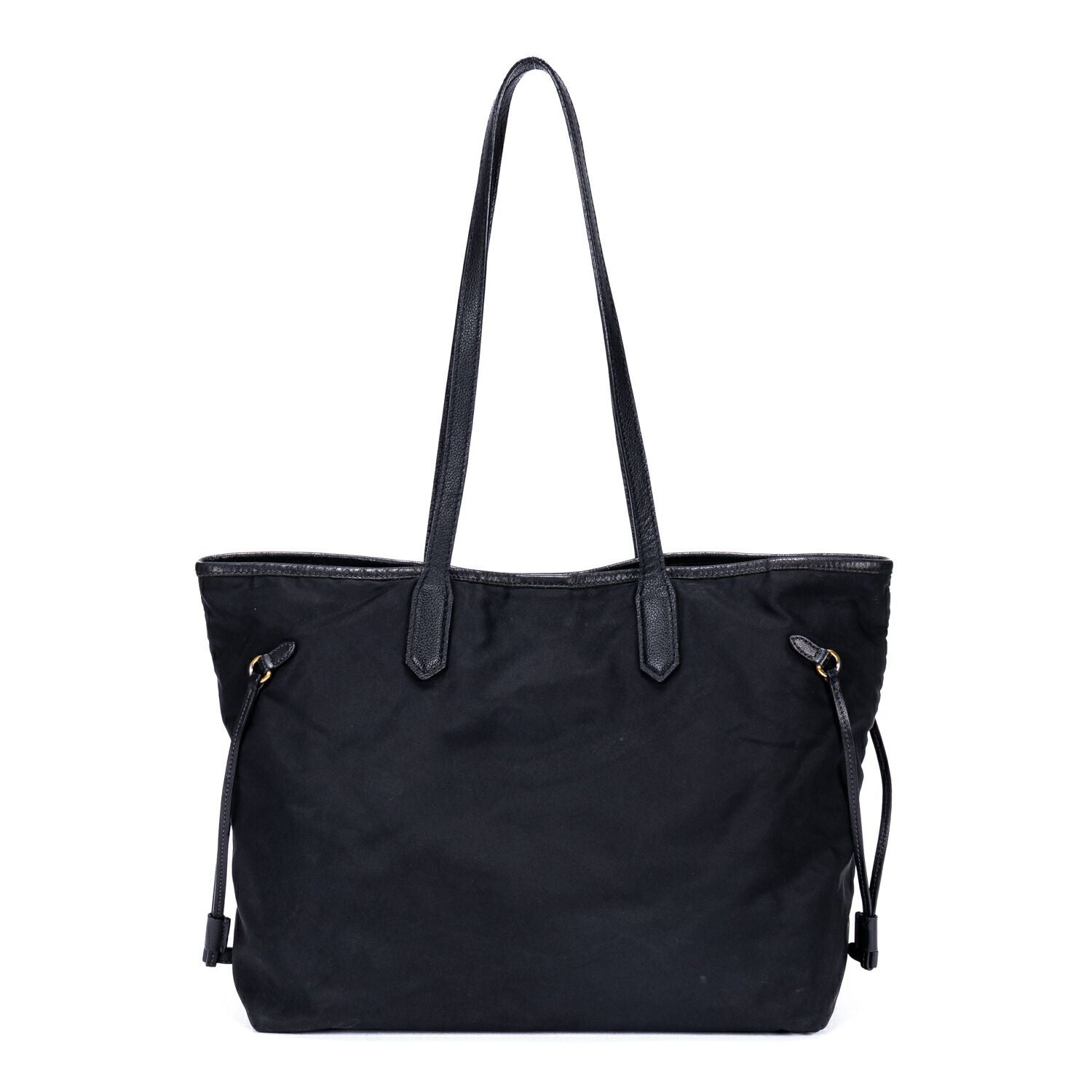 Prada Shopping Tote Black Nylon Canvas — view 5