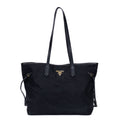 Prada Shopping Tote Black Nylon Canvas