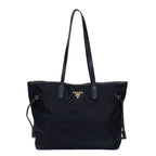 Prada Shopping Tote Black Nylon Canvas