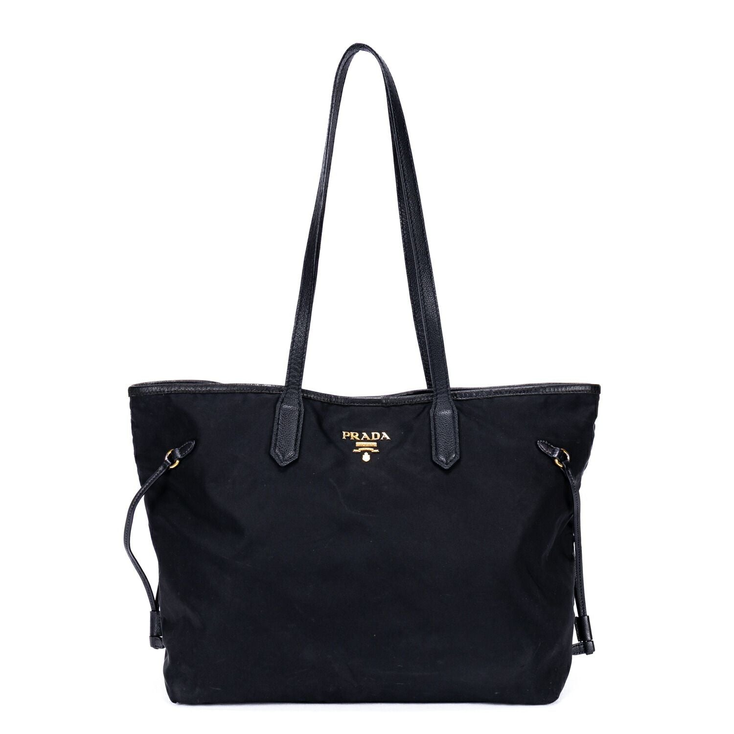 Prada Shopping Tote Black Nylon Canvas