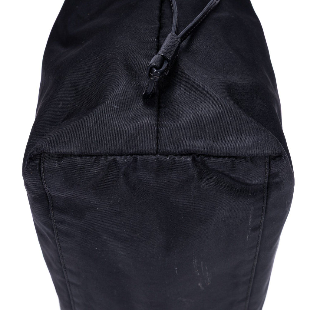 Prada Shopping Tote Black Nylon Canvas — view 7